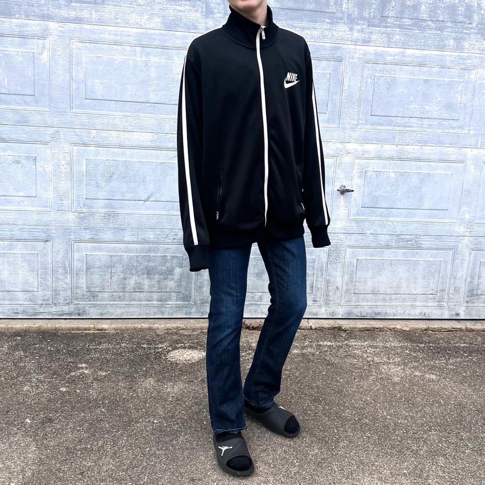 - Nike 3X Full Zip Vintage Style Mock Neck Jacket! EUC!